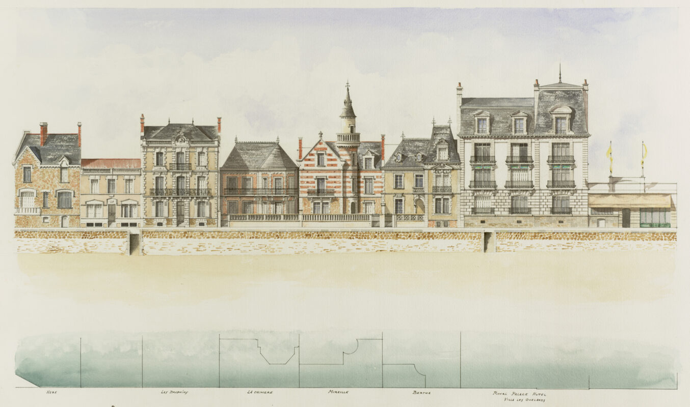 Planche architecturale du remblai des Sables d'Olonne